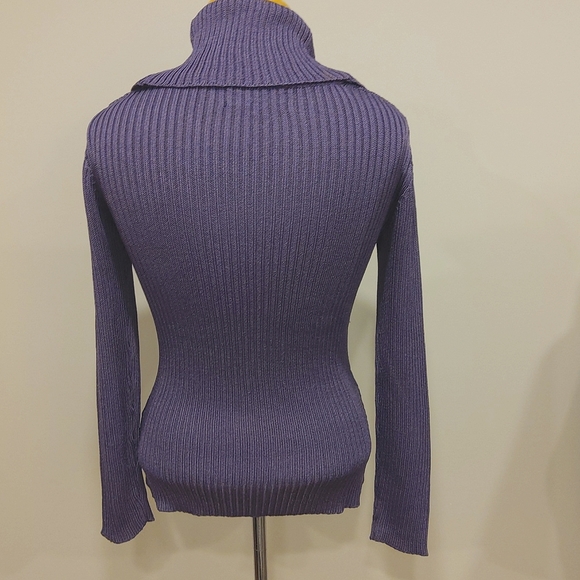 Jones New York Collection Cowl Neck Amethyst Sweater NEW Sz. SP - Picture 6 of 10